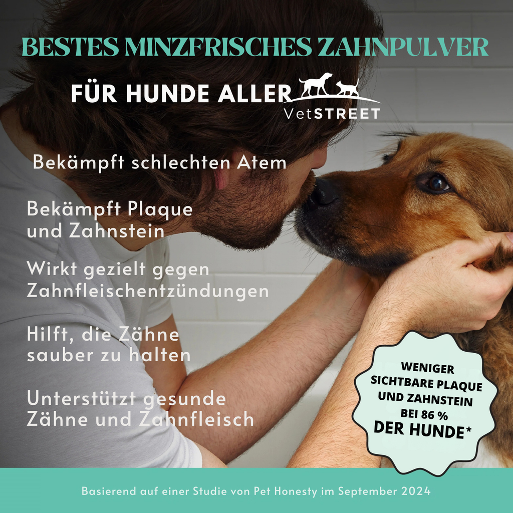 Pet Honesty – Zahnpulver für Hunde | Gesündere Maulpflege von innen