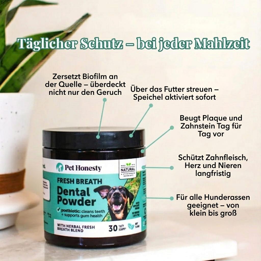 Pet Honesty – Zahnpulver für Hunde | Gesündere Maulpflege von innen